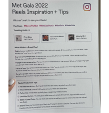 Шпаргалка по советам Instagram с Met Gala 2022 поделились на Instagram
