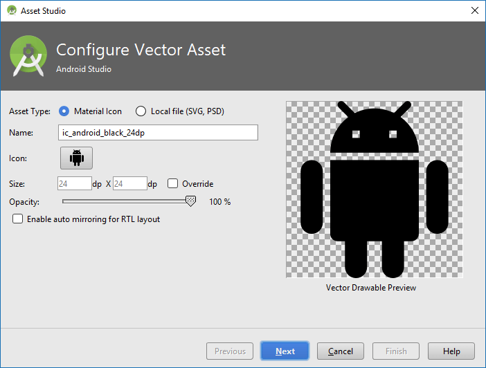 Как поменять иконку приложения Android studio